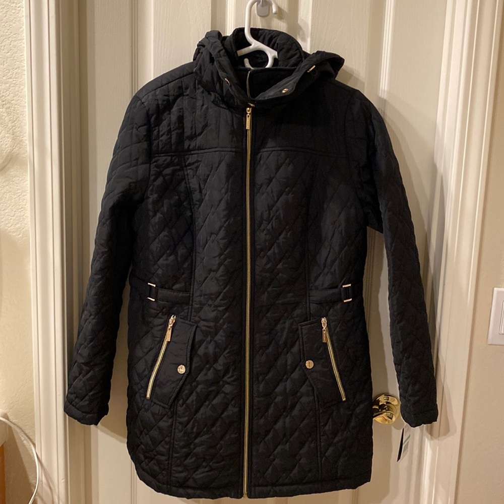 New! Pretty! Gallery Quilted Hooded Jacket 💗